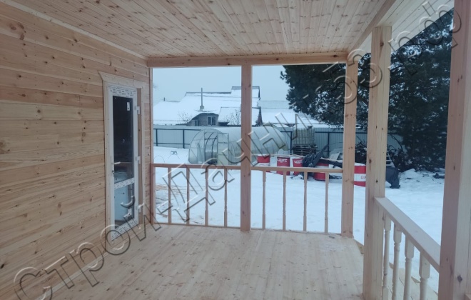 4 Каркасно-щитовой дом   Д-3, 9х8,5м, 67,5 М², Владимирская область, Ковровский район, село Большие Всегодичи. (10)